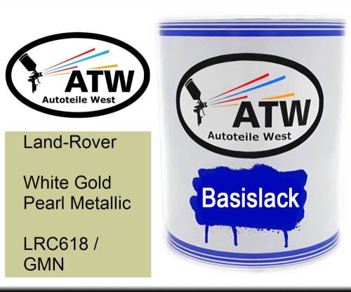 Land-Rover, White Gold Pearl Metallic, LRC618 / GMN: 1L Lackdose, von ATW Autoteile West.